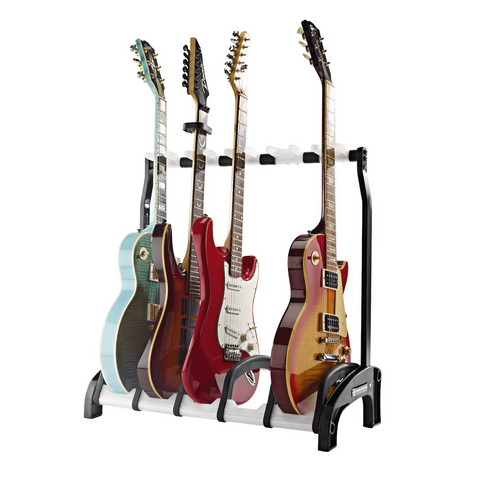 K&M 17515 5 Rack Guitar Stand Translucent