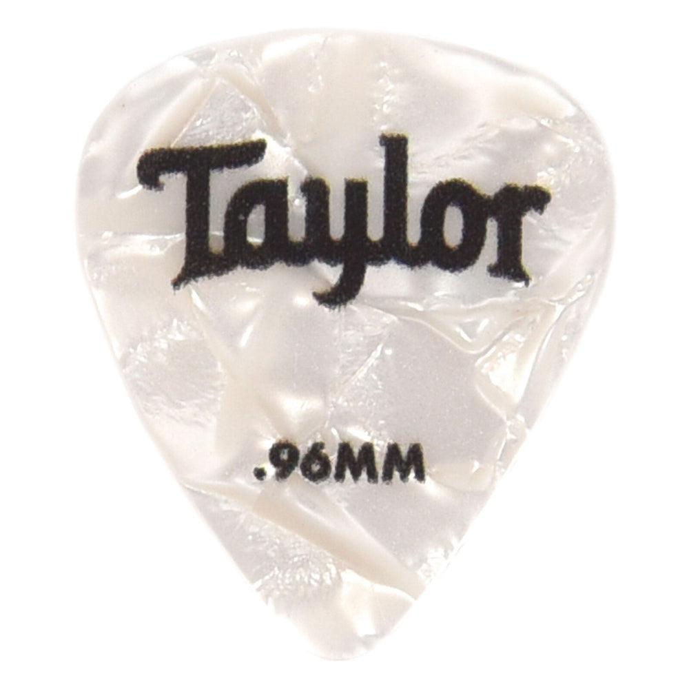 Taylor Celluloid 351 Guitar Picks | Select Type White Pearl 0.96mm 12-Pack
