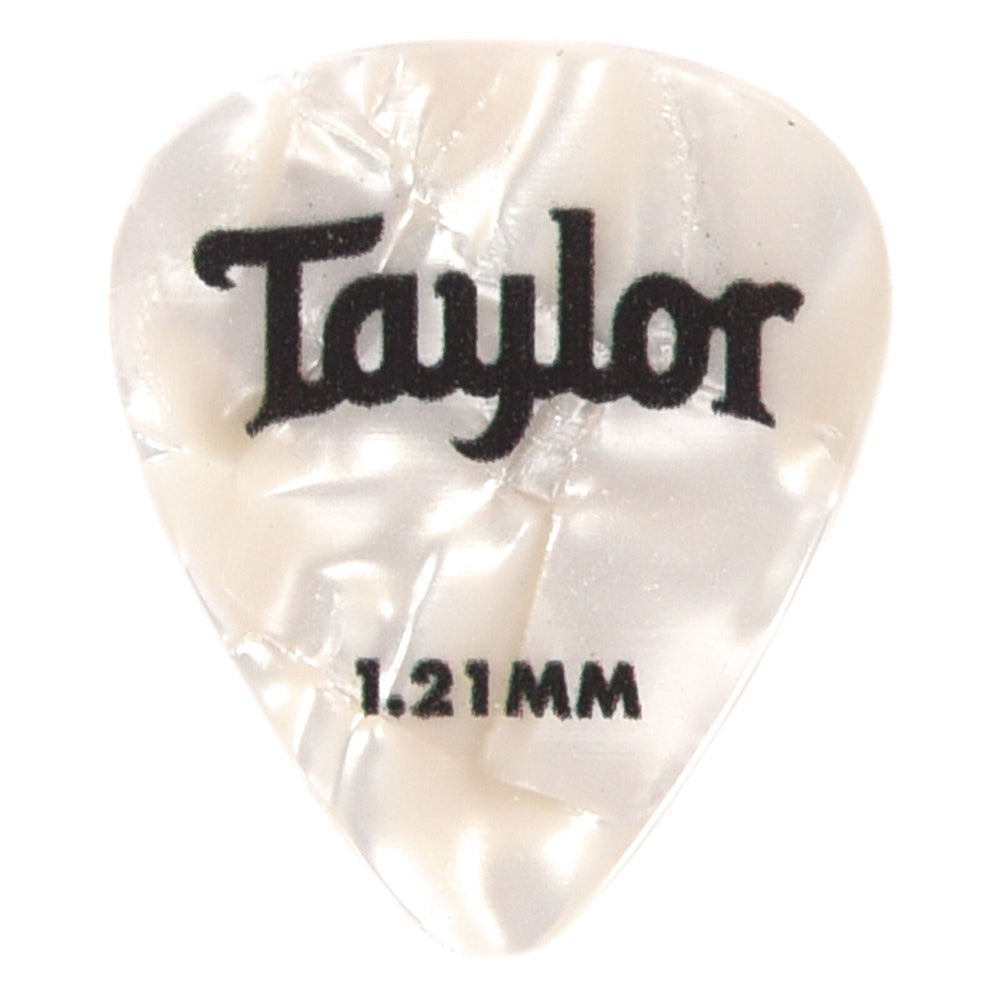 Taylor Celluloid 351 Guitar Picks | Select Type White Pearl 1.21mm 12-Pack