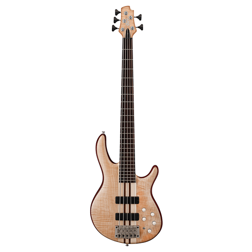 Cort A5 Plus 5 String Bass Flame Maple Open Pore Natural