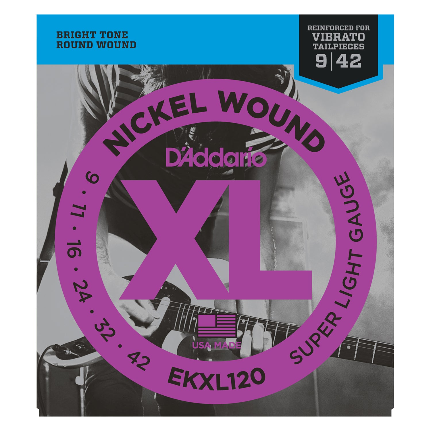 D'Addario XL Reinforced Nickel Wound Electric Guitar Strings | Select Gauge