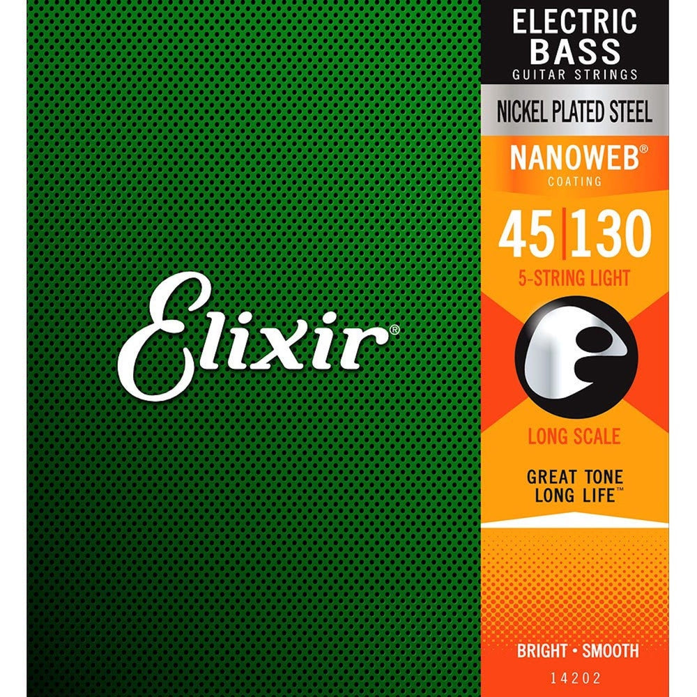 Elixir 14202 Bass Nanoweb 5 String 45-130