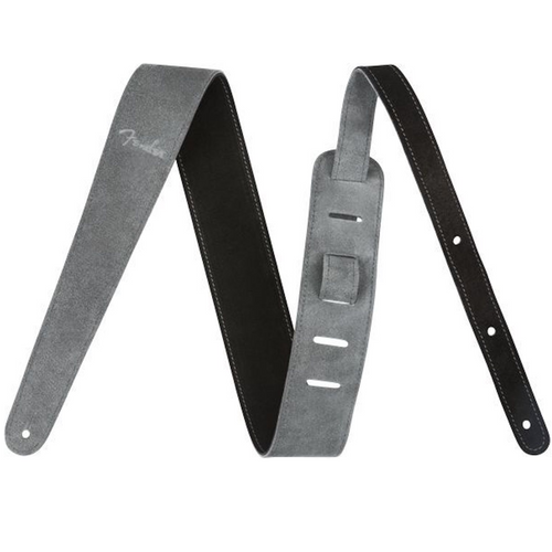 Fender 2" Reversible Suede Strap Black/Gray