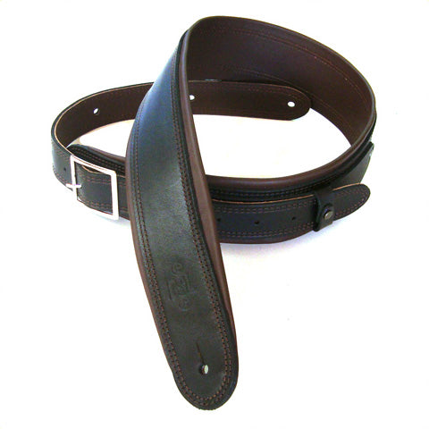 DSL 2.5" Rolled Edge Buckle Straps Black/Brown