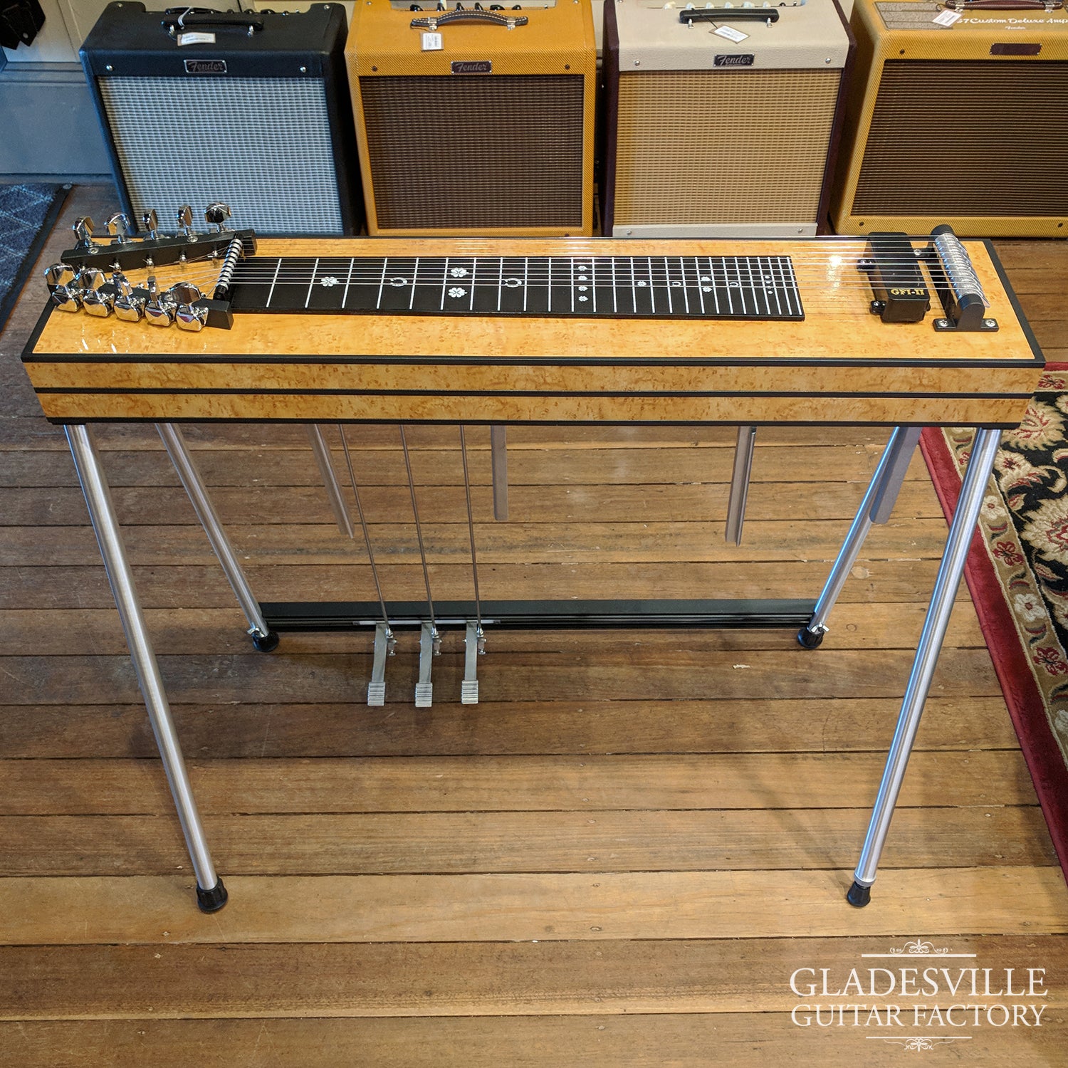 GFI S10 SM Maple 4-Knee Lever Pedal Steel Guitar