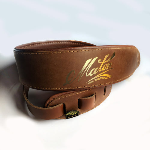 Maton Leather Acoustic Strap Deluxe Brown