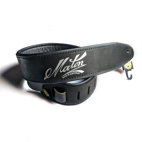 Maton Leather Acoustic Strap Deluxe Black