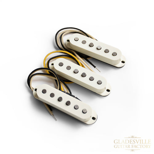 Lollar 64 Staggered Strat Pickup Set Parchment