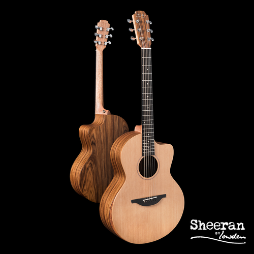 Sheeran by Lowden S03 Solid Cedar Top, Santos Rosewood back and sides, Body Bevel, LR Bags Element pickup