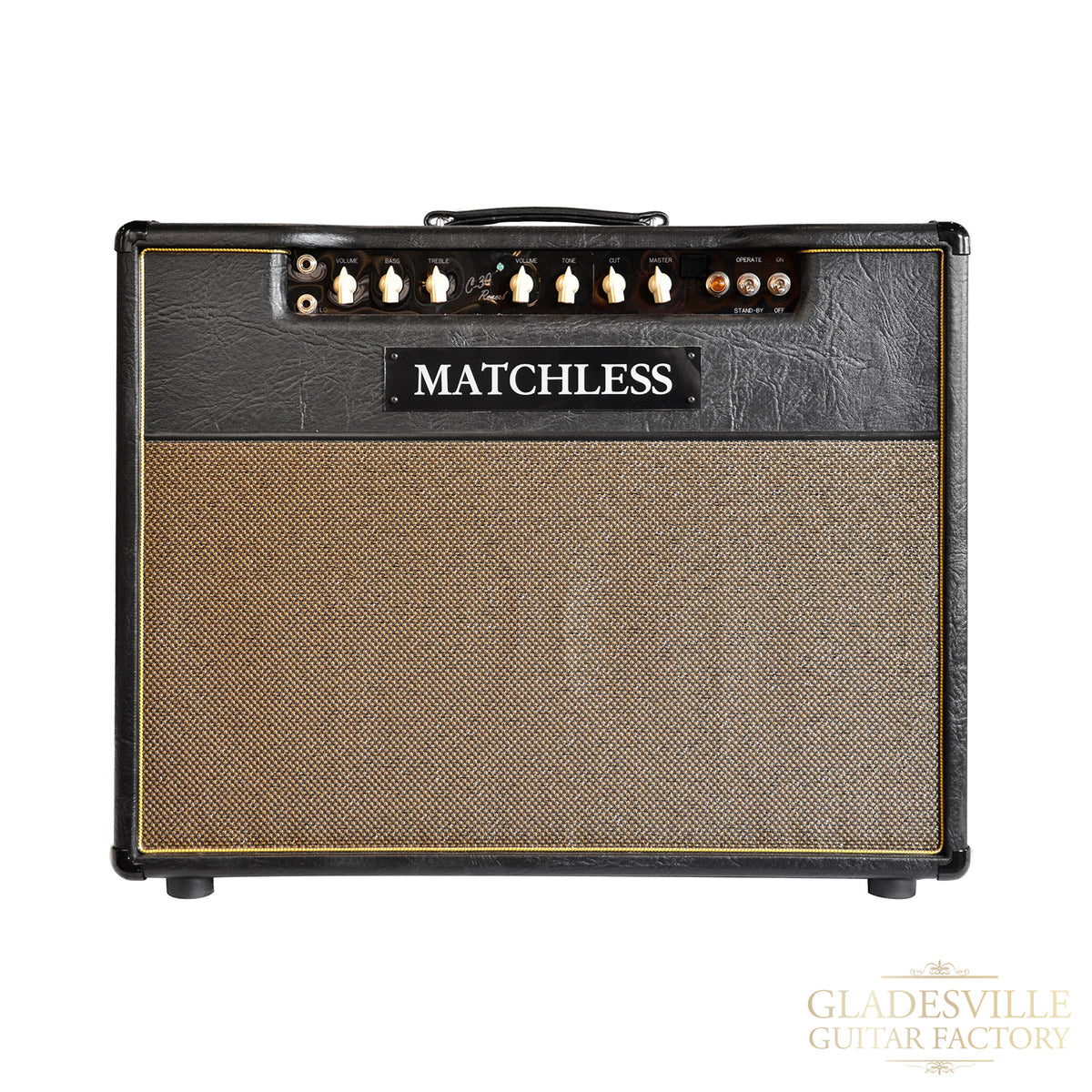 Matchless Dactory Matchless DC30R 30W Reverb Combo 212 Black/Gold – Gladesville Guitar ...