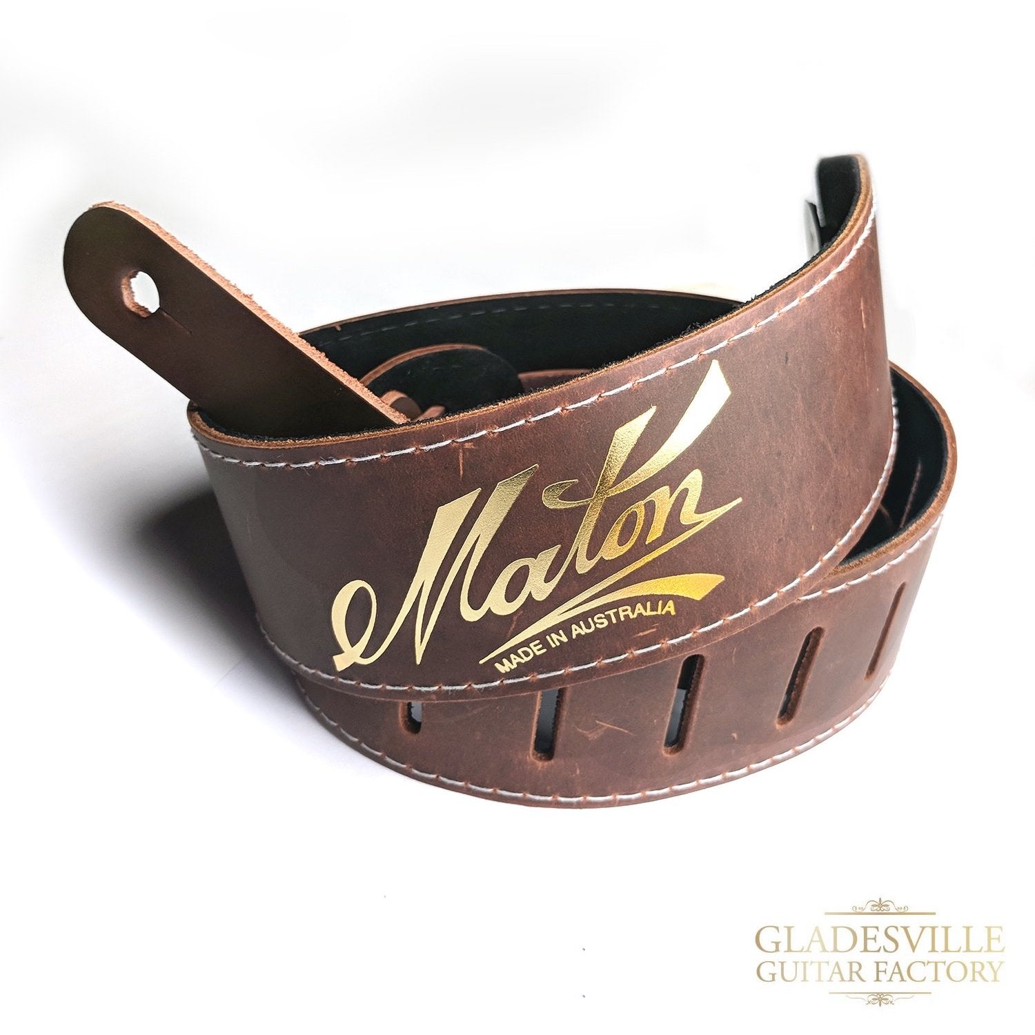 Maton Leather Acoustic Strap Standard Brown