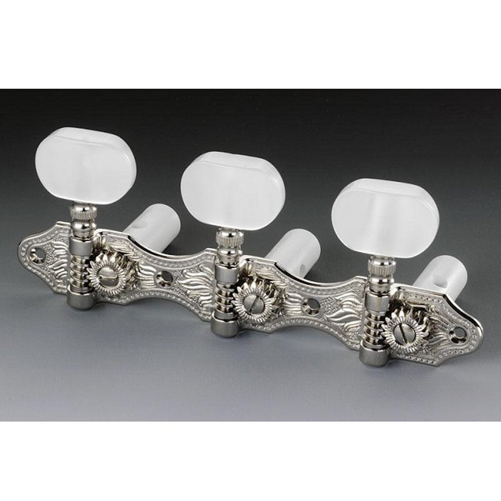 Schaller HNi1 Classical Machine Heads Nickel/Acrylic Buttons