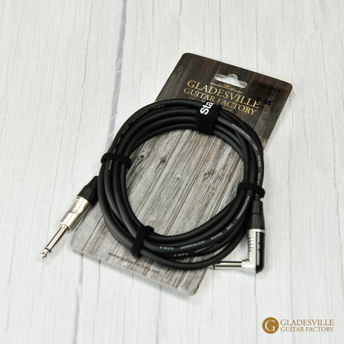 Guitar Factory Instrument Cable - Straight / Angle - 3m (10')