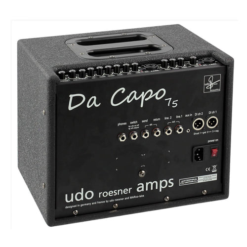 Udo Roesner Amps "Da Capo 75" Acoustic Instrument Amplifier (Black Finish)