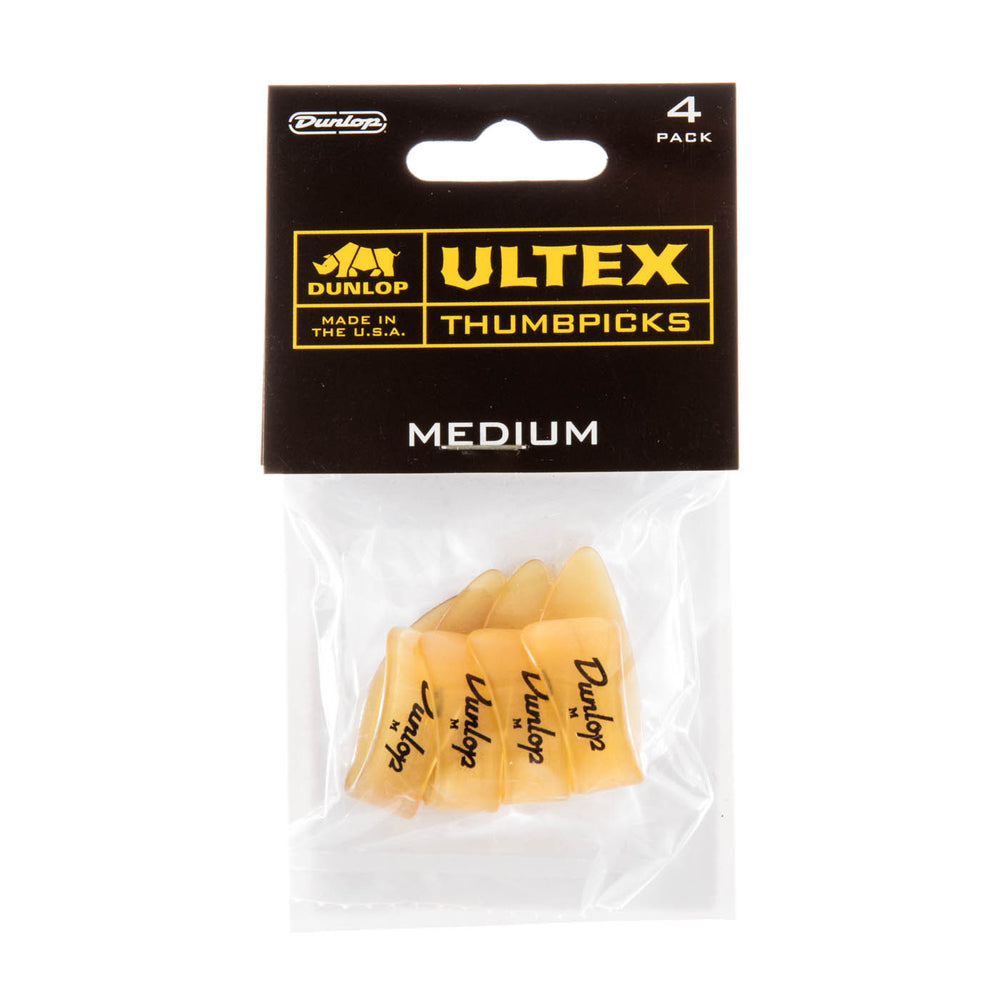 Dunlop 9072P Ultex Thumbpicks Medium 4 Players Pack