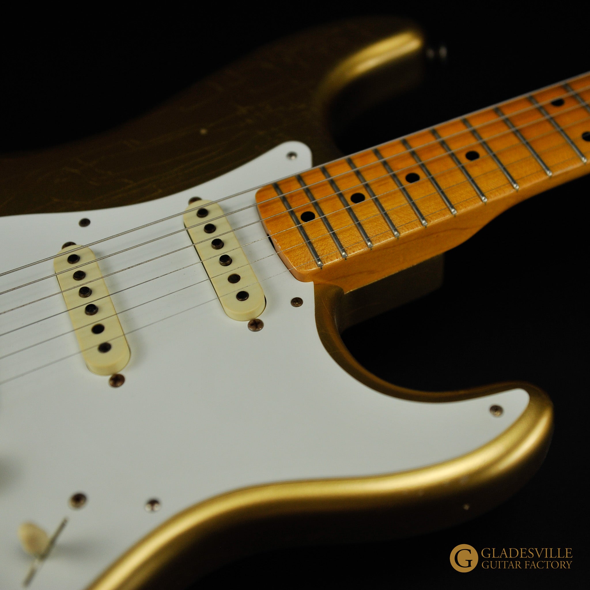 Fender Custom Shop 1958 Journeyman Relic® Stratocaster®, Maple Fingerboard, Aztec Gold - Used