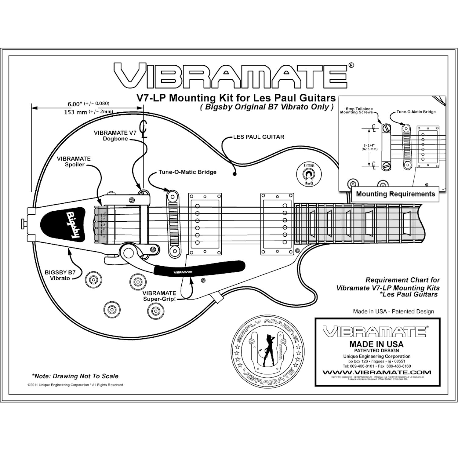Vibramate V7-LP Les Paul
