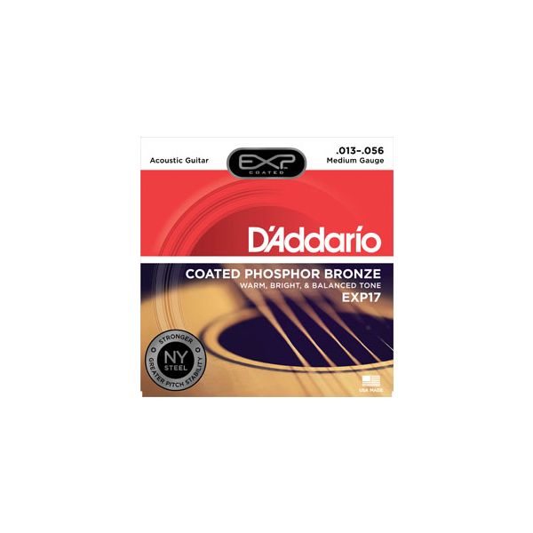 D'Addario Phosphor Bronze Coated Acoustic Guitar Strings | Select Gauge