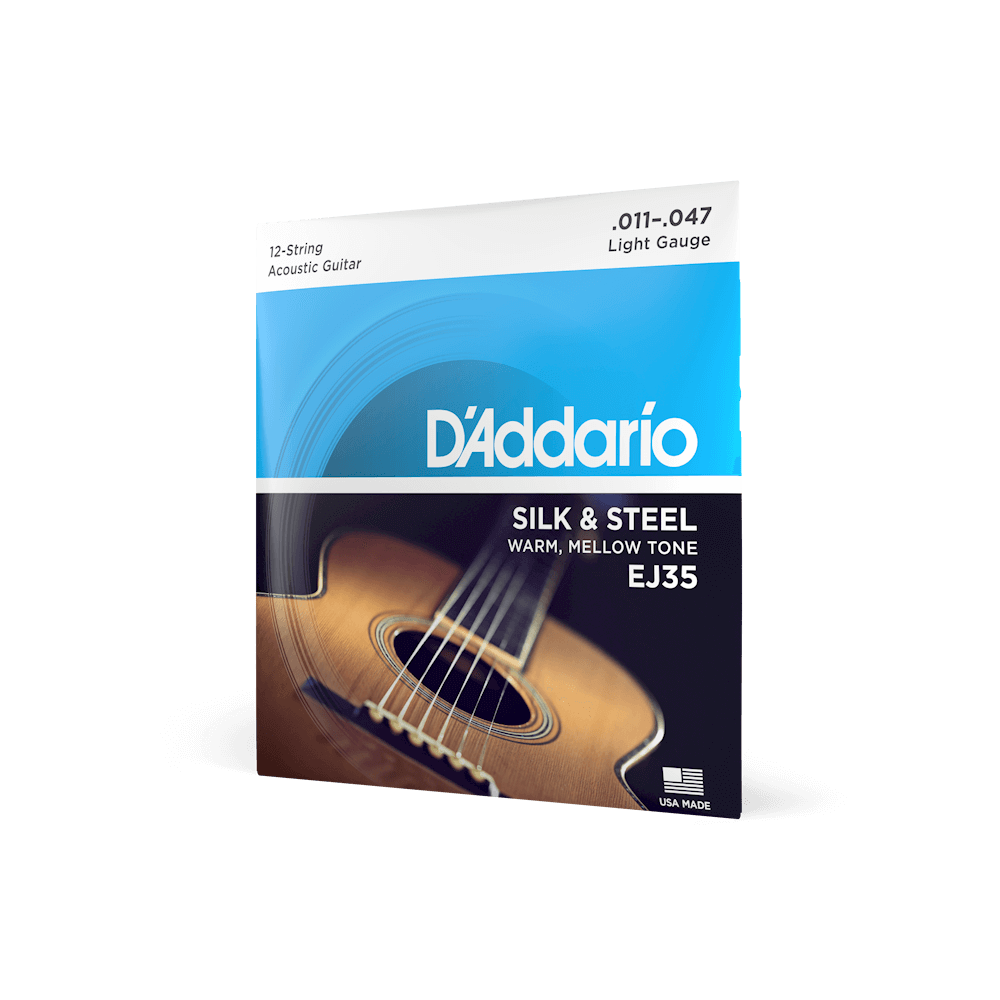 D'Addario Silk & Steel Folk Acoustic Guitar Strings | Select Gauge