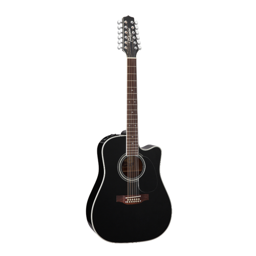 Takamine EF381SC Dreadnought Black 12 string