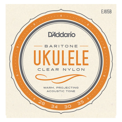 D'Addario EJ65B Pro-Arté Custom Extruded Nylon Ukulele Strings, Baritone