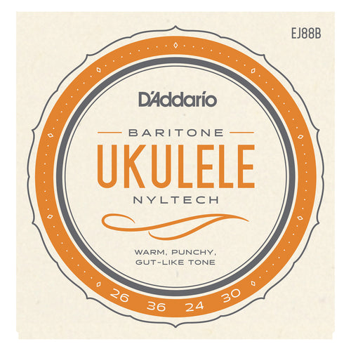D'Addario EJ88B Nyltech Ukulele Strings, Baritone