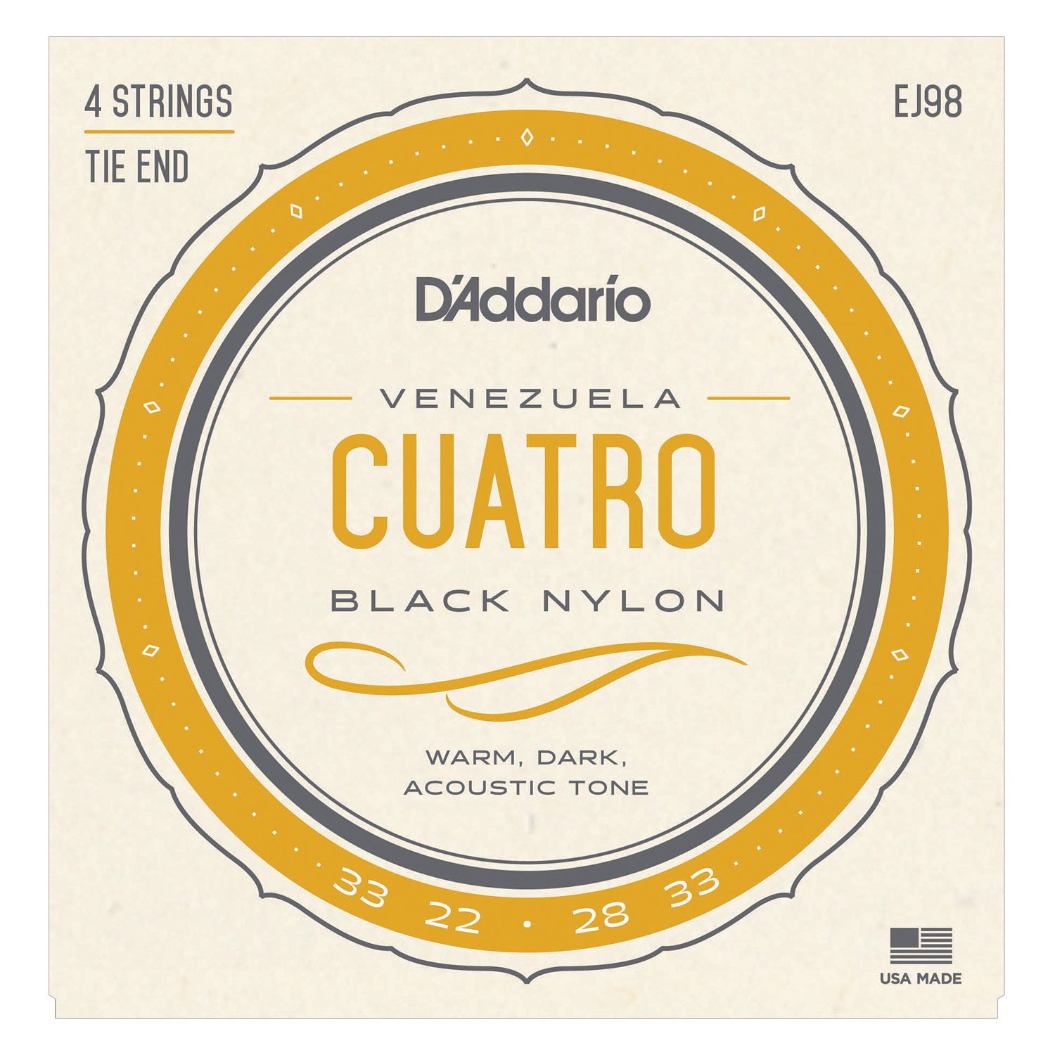 D'Addario EJ98 Cuatro-Venezuela Strings