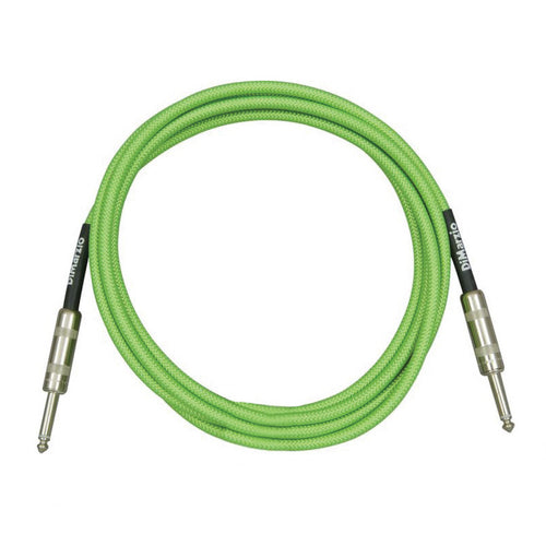 Dimarzio EP1710NG Over Braided Cable 10' Neon Green