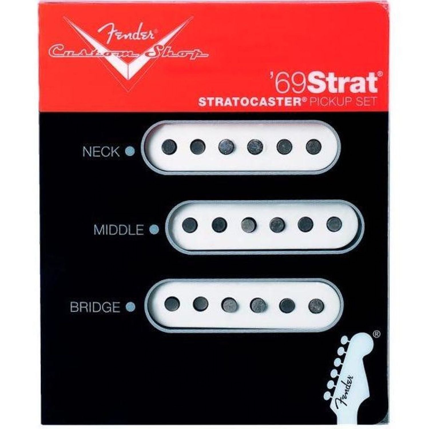 Fender Custom Shop '69 Strat Pickup Set of 3 White