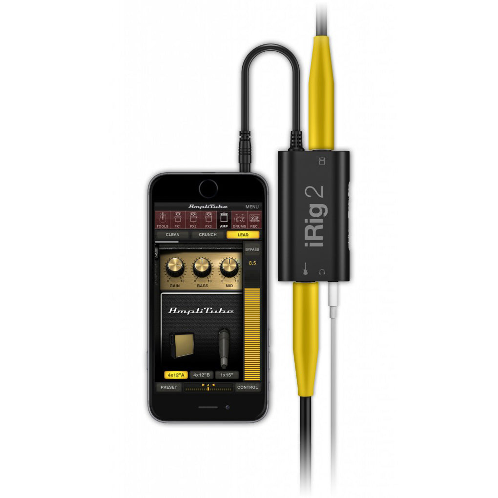 IK Multimedia iRig 2 Analogue Guitar/Bass Interface for iOS/Android