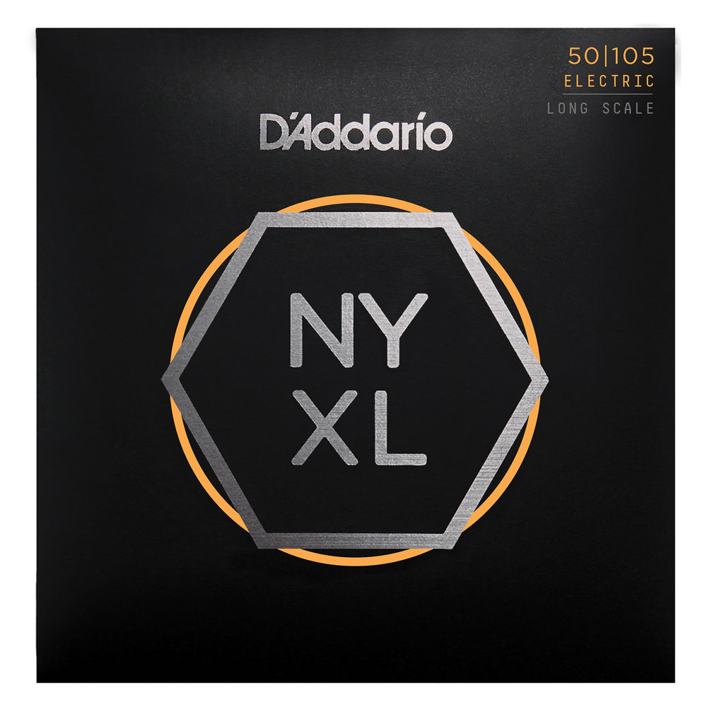 D'Addario NYXL50105 Nickel Wound Bass Guitar Strings, Medium, 50-105, Long Scale