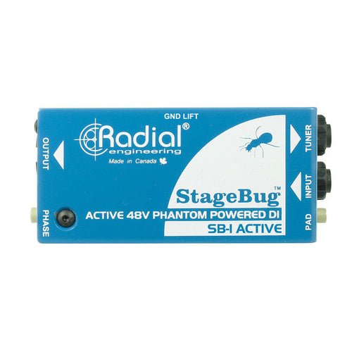 Radial SB-1 - Compact Active DI for acoustic guitar, pad, 48V phantom powered